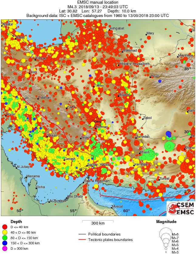 wide historical seismicity