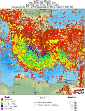 wide historical seismicity