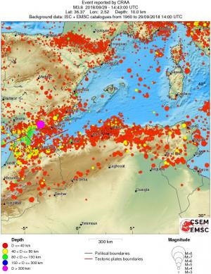wide historical seismicity