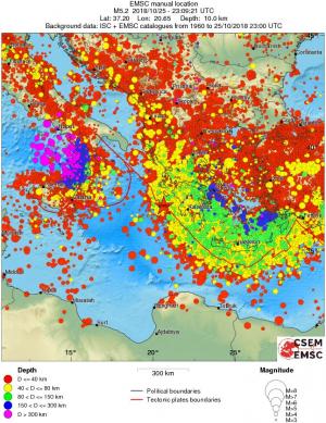 wide historical seismicity