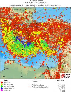 wide historical seismicity