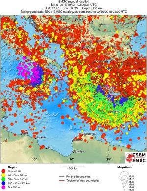 wide historical seismicity