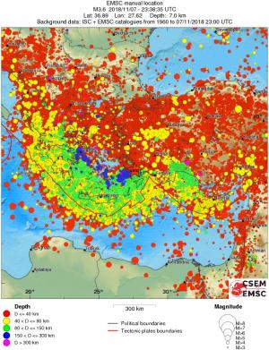 wide historical seismicity
