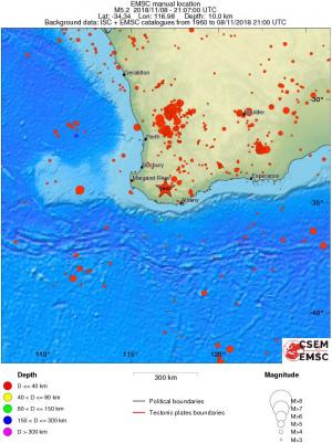 wide historical seismicity