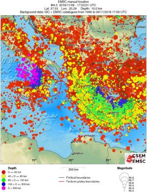 wide historical seismicity