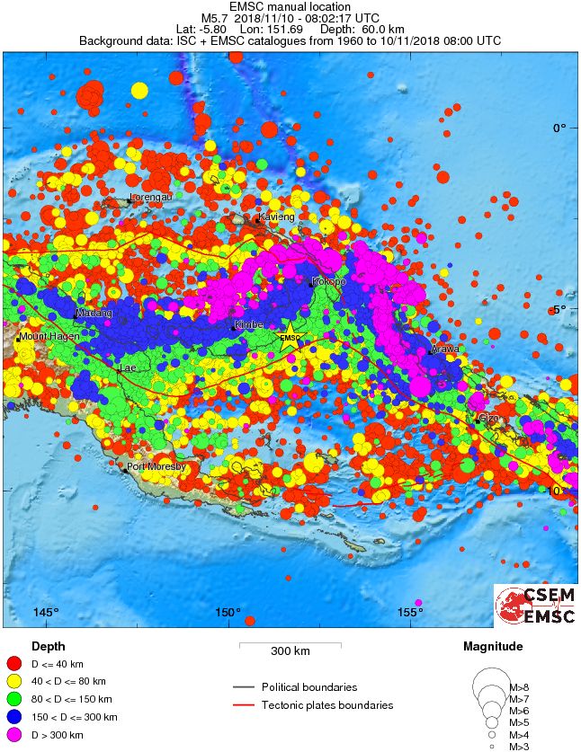 wide historical seismicity