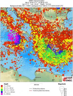 wide historical seismicity