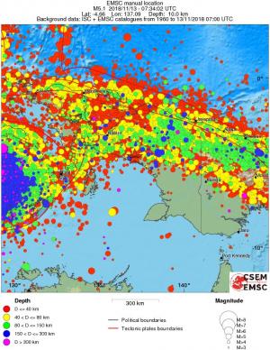 wide historical seismicity