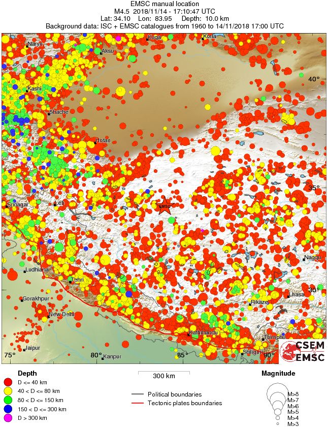 wide historical seismicity