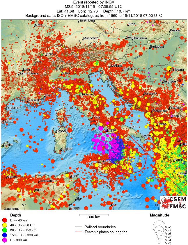 wide historical seismicity