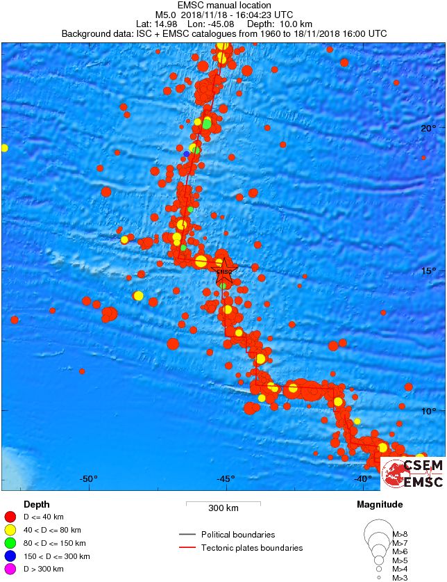 wide historical seismicity