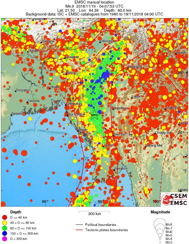 wide historical seismicity