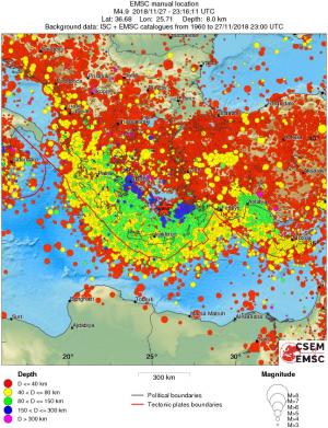 wide historical seismicity