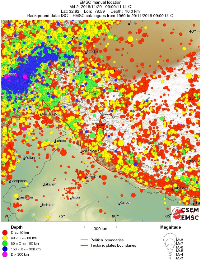 wide historical seismicity