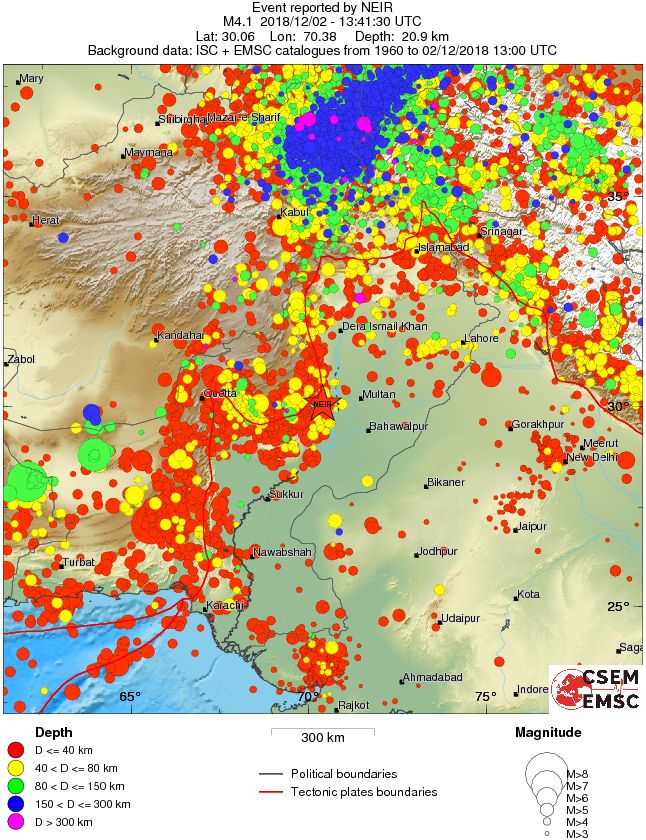 wide historical seismicity