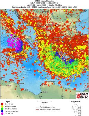 wide historical seismicity