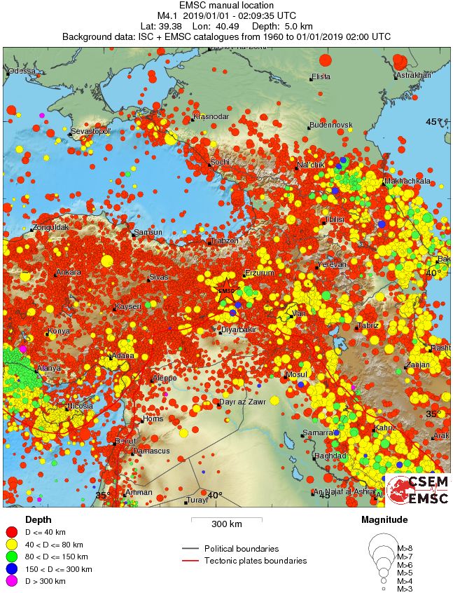 wide historical seismicity