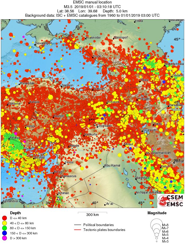 wide historical seismicity