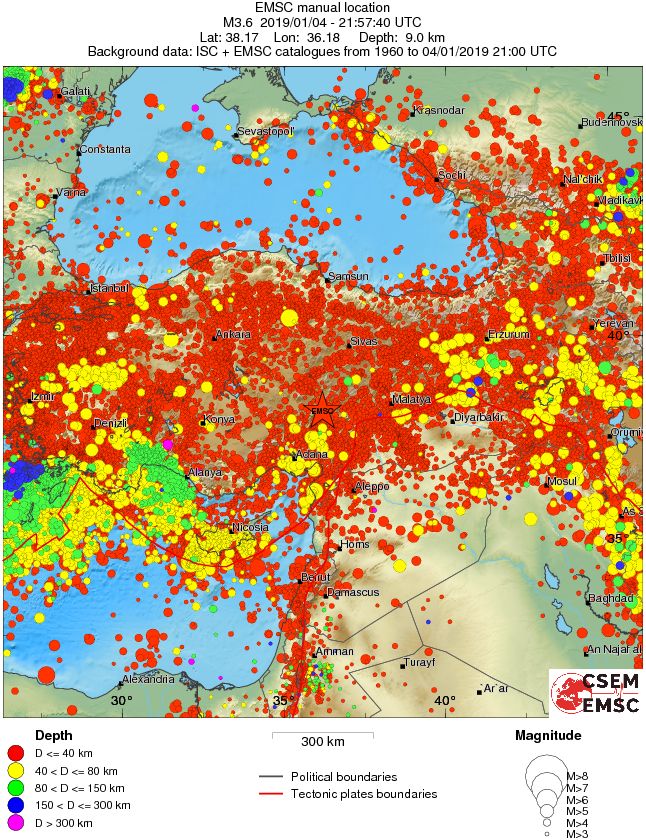 wide historical seismicity