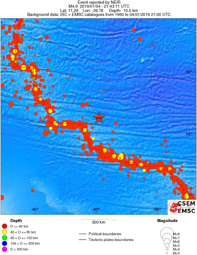 wide historical seismicity
