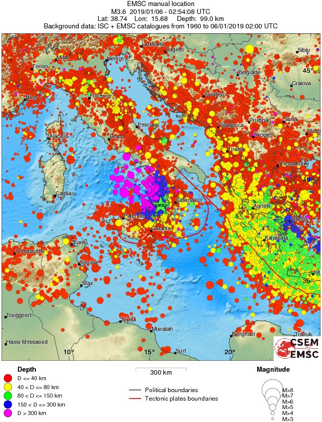 wide historical seismicity