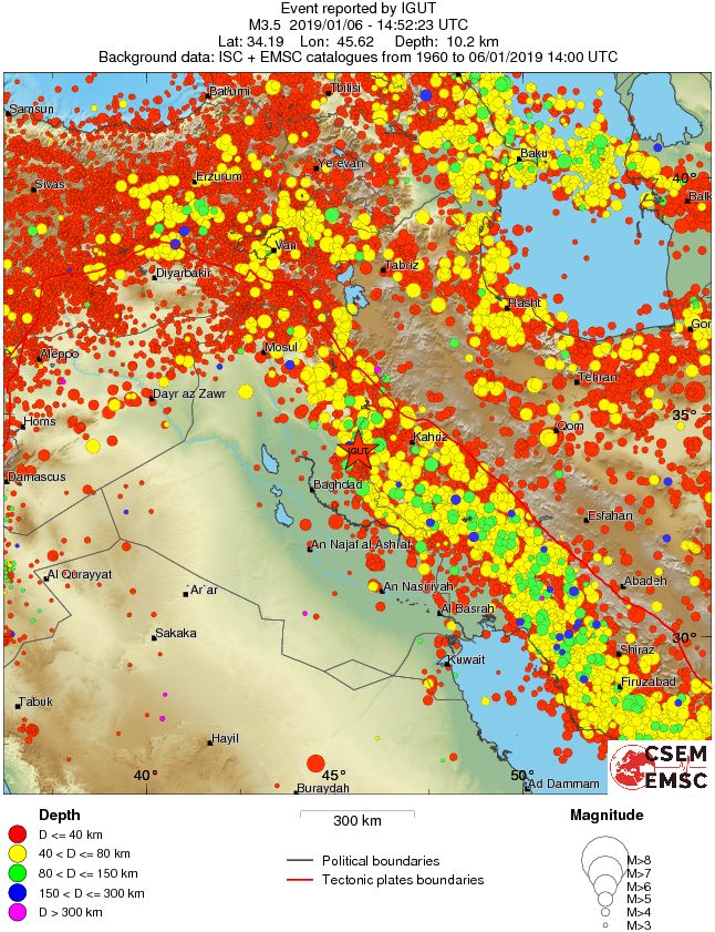 wide historical seismicity