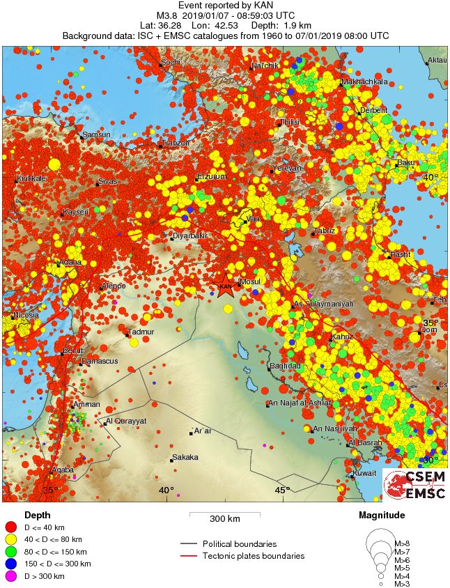 wide historical seismicity
