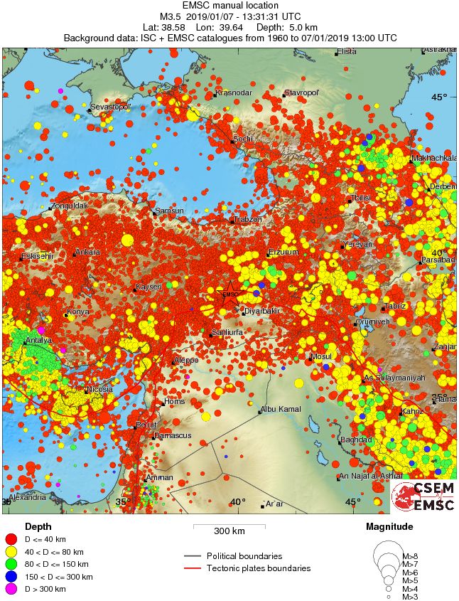 wide historical seismicity