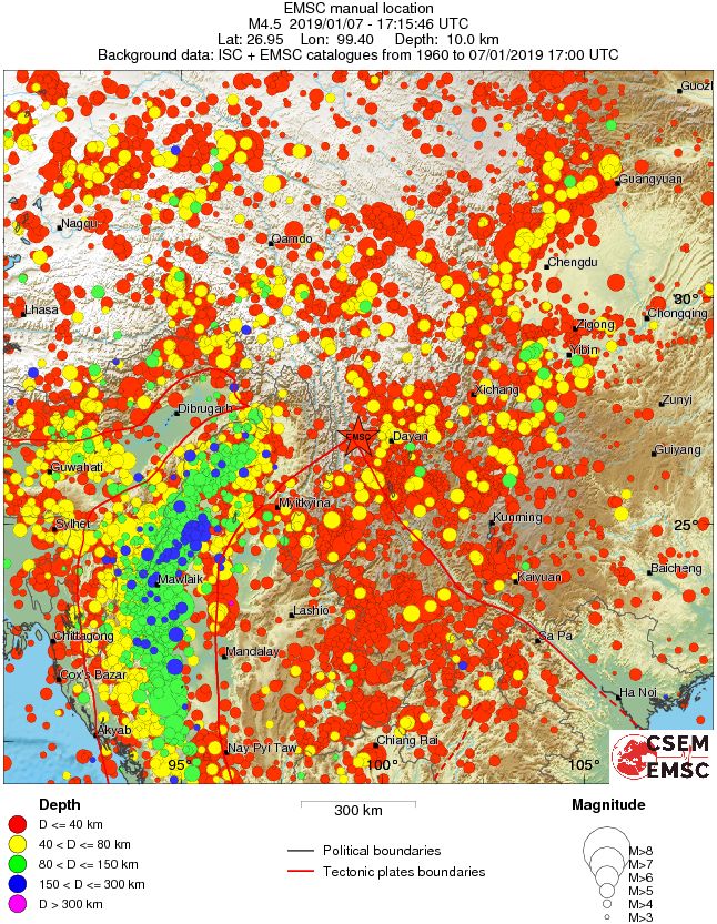 wide historical seismicity