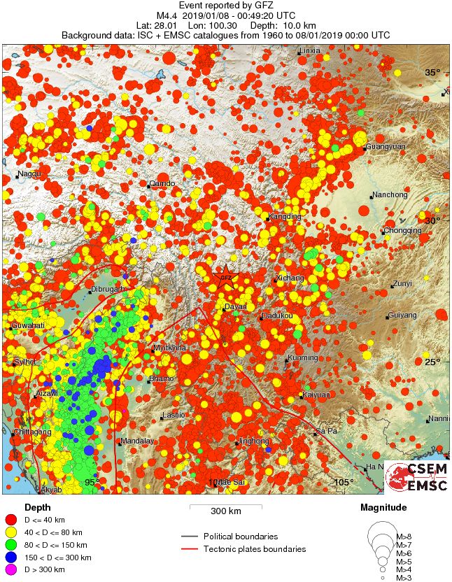 wide historical seismicity