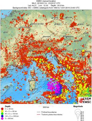 wide historical seismicity