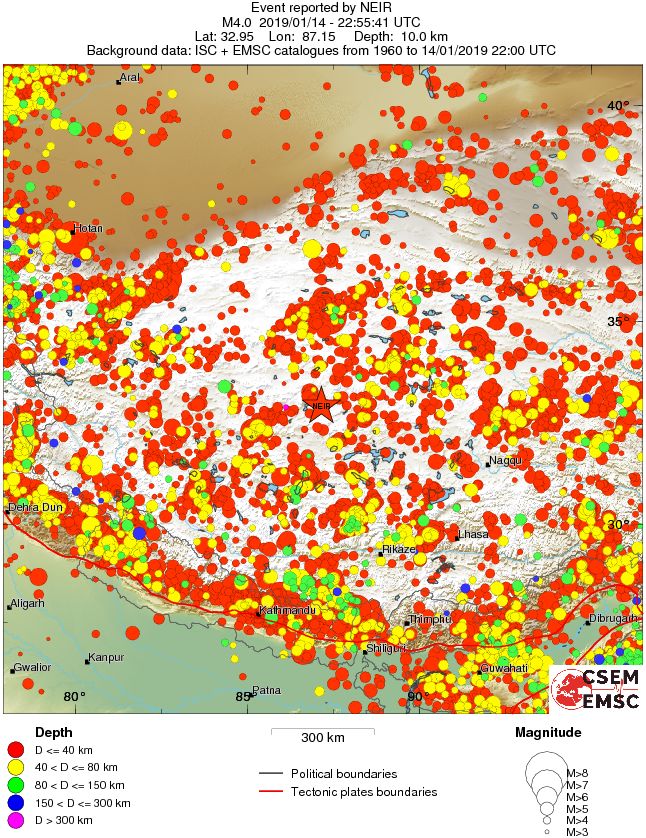 wide historical seismicity