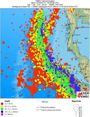 wide historical seismicity