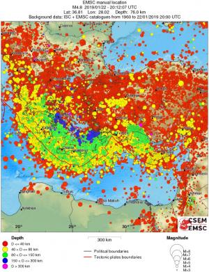 wide historical seismicity