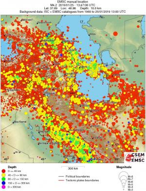 wide historical seismicity