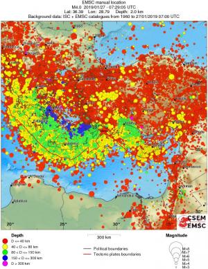 wide historical seismicity