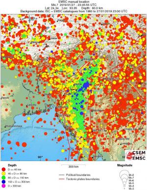 wide historical seismicity