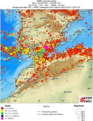 wide historical seismicity