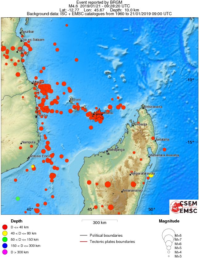 wide historical seismicity