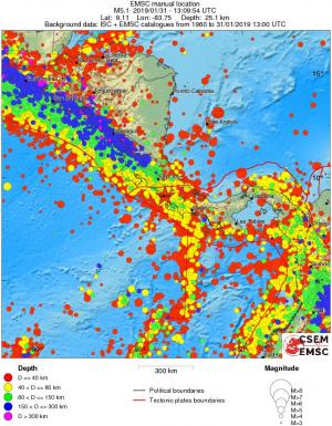 wide historical seismicity