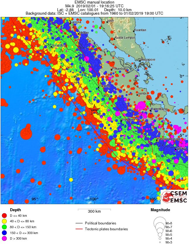 wide historical seismicity