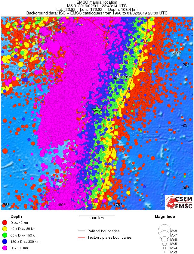 wide historical seismicity