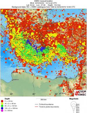wide historical seismicity