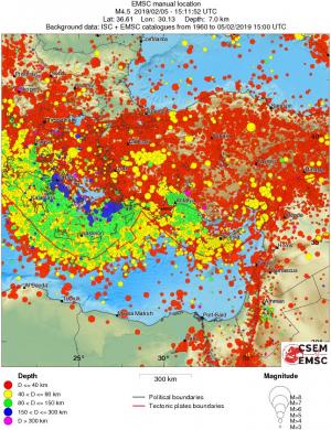 wide historical seismicity