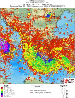 wide historical seismicity