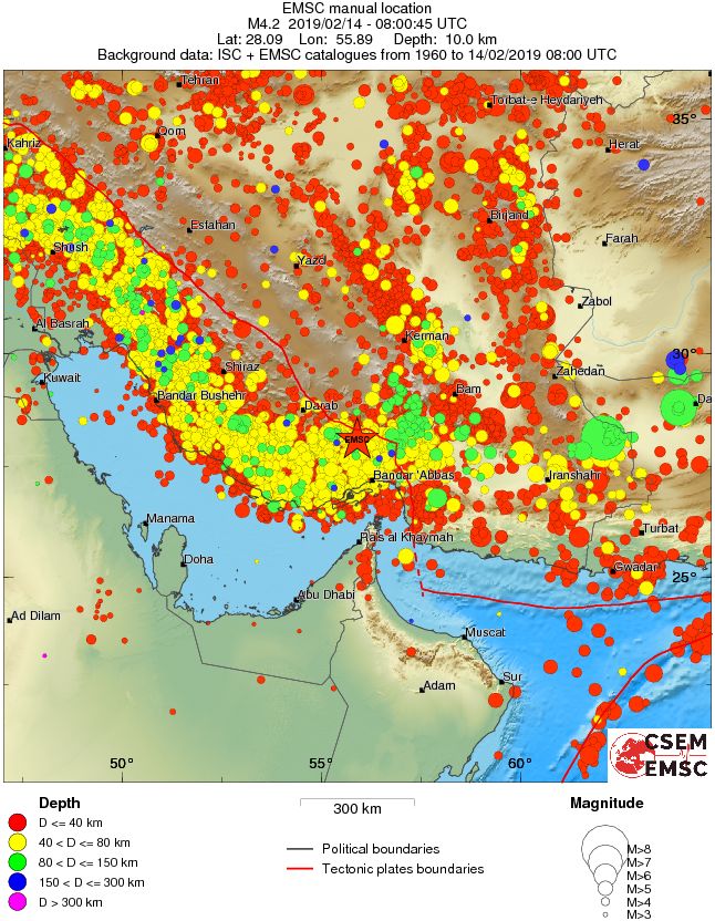 wide historical seismicity