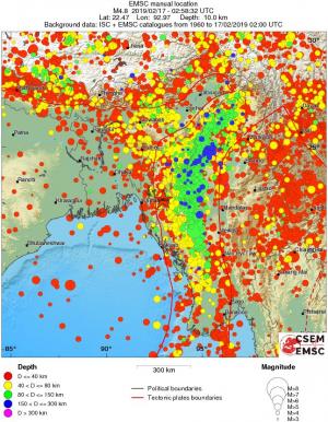 wide historical seismicity