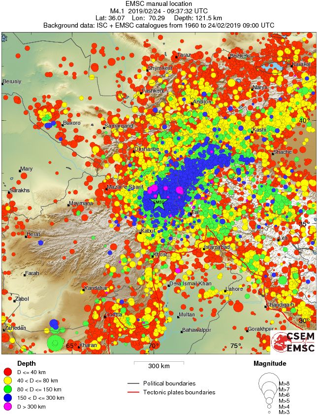 wide historical seismicity