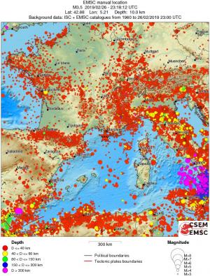 wide historical seismicity