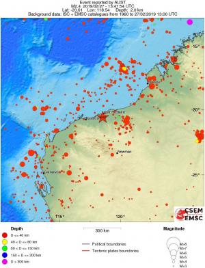 wide historical seismicity